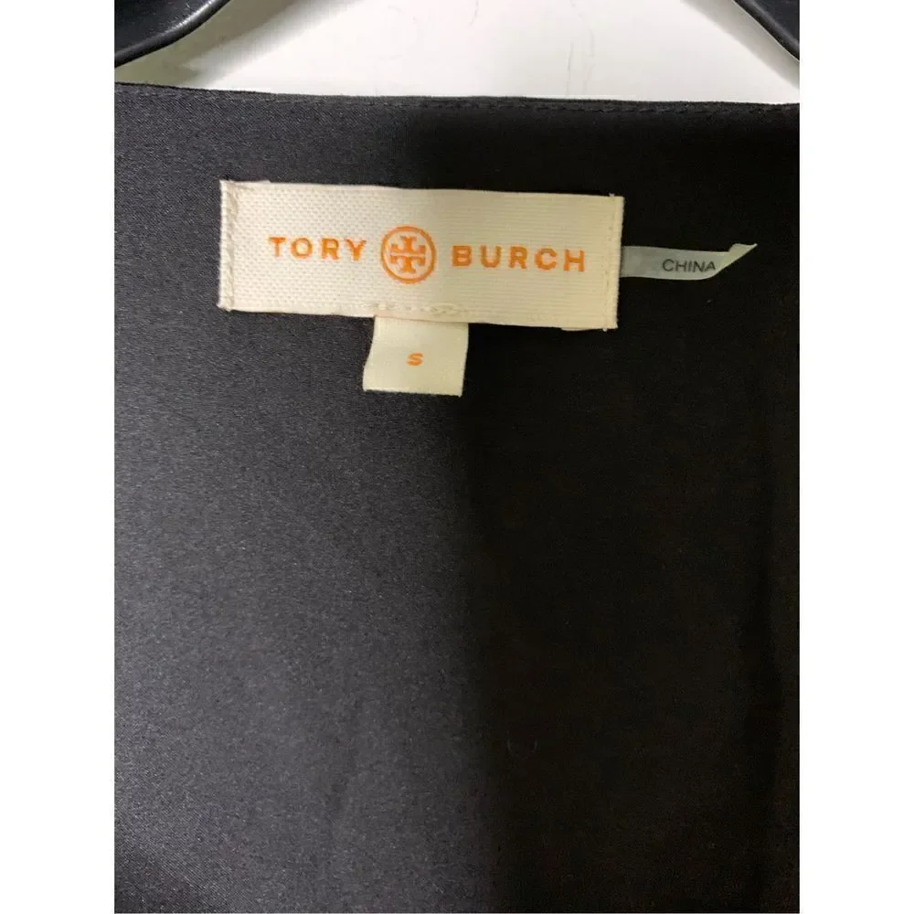 Tory Burch 100% silk black dress women's size small